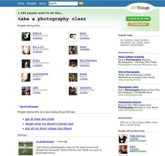 43Things Tutorial things tutorial video